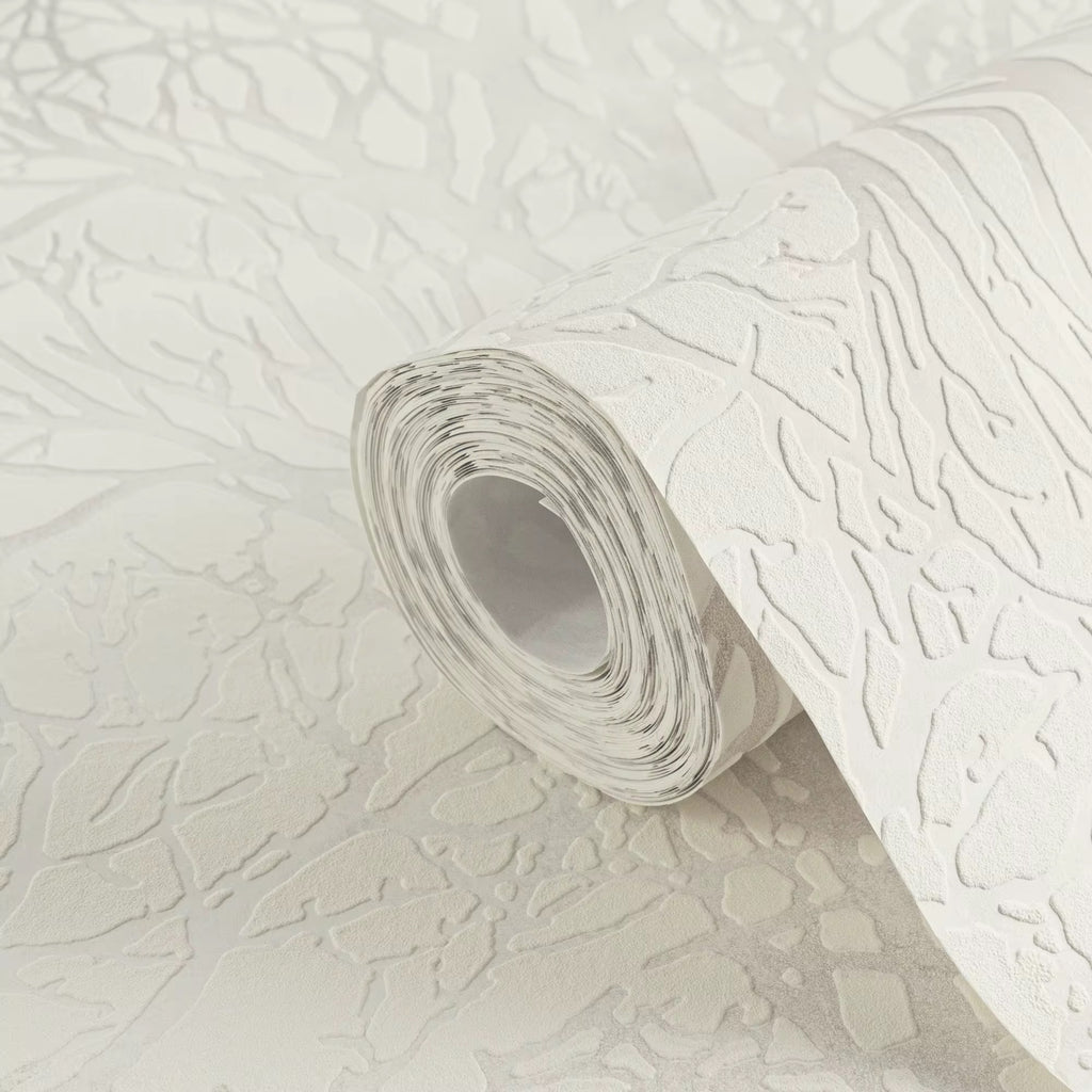 The Alabaster Damask | White Grey Luxe
