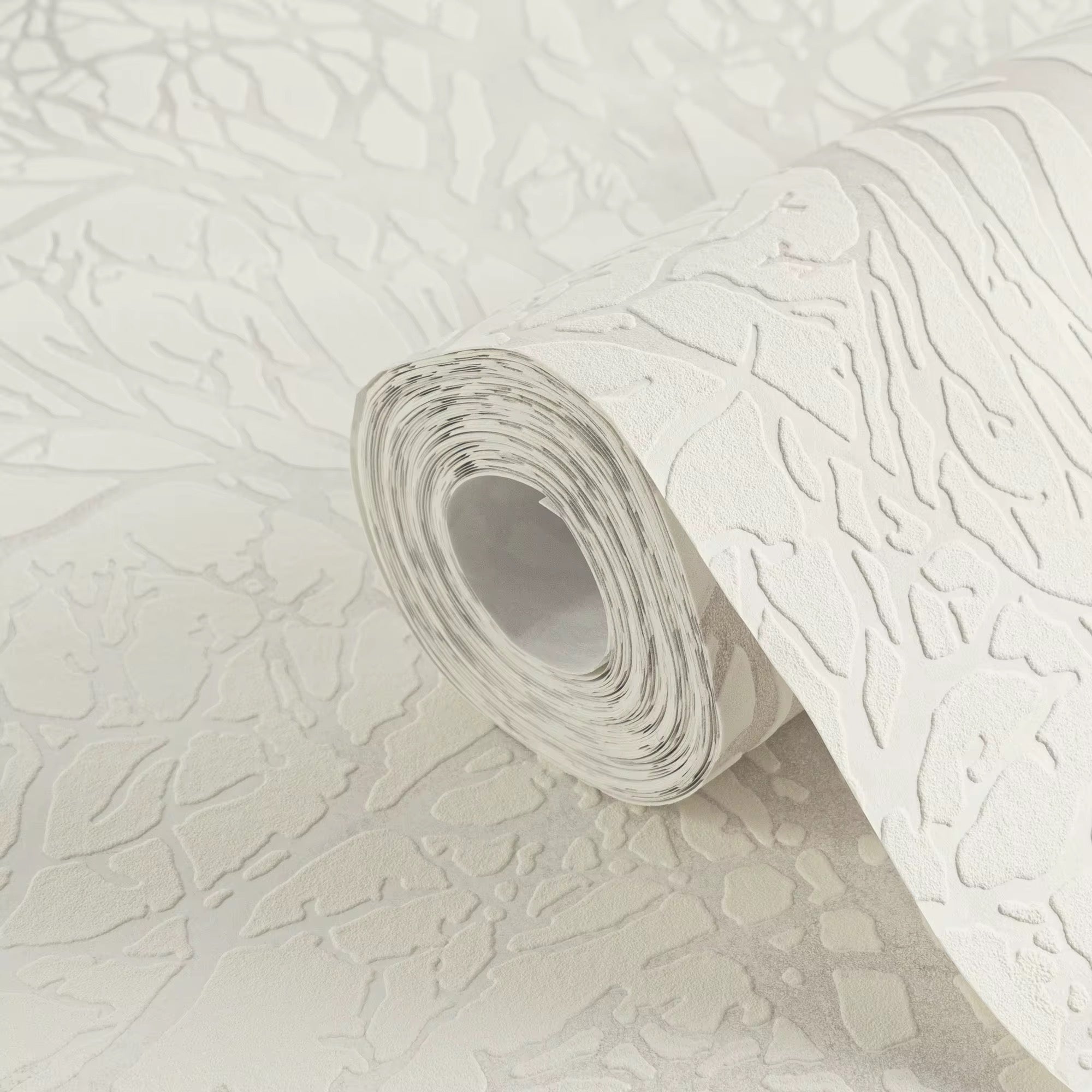 The Alabaster Damask | White Grey Luxe