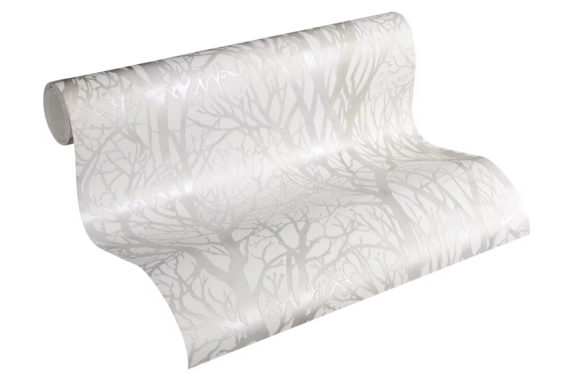 The Alabaster Damask | White Grey Luxe
