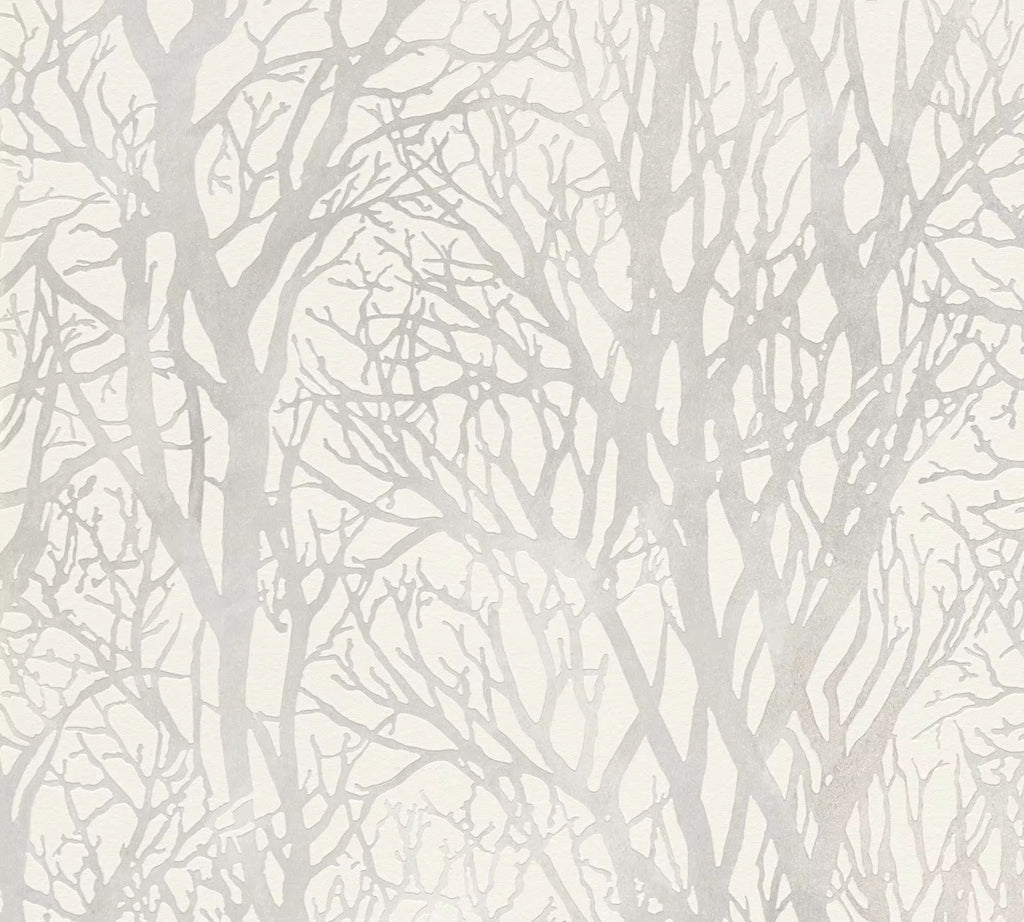 The Alabaster Damask | White Grey Luxe