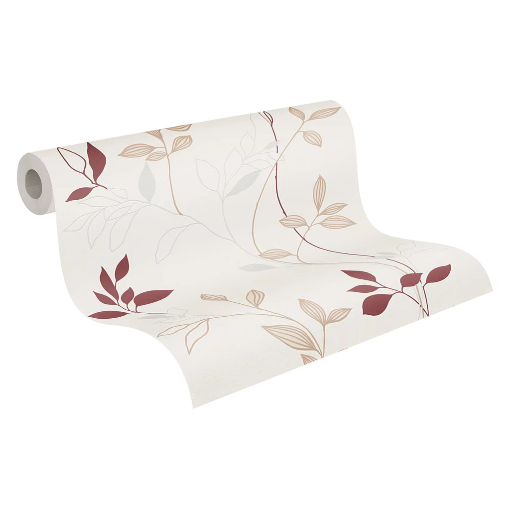 The Crimson Petal | Cream Red Floral Luxe