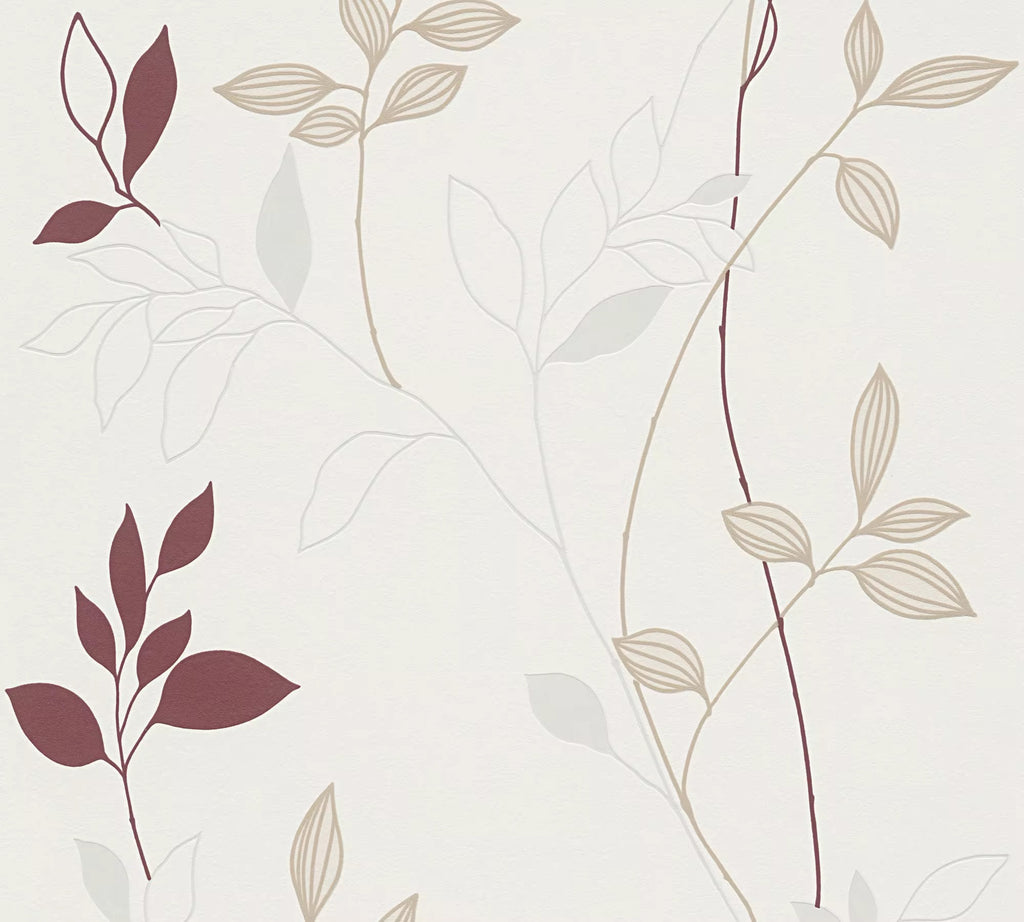 The Crimson Petal | Cream Red Floral Luxe