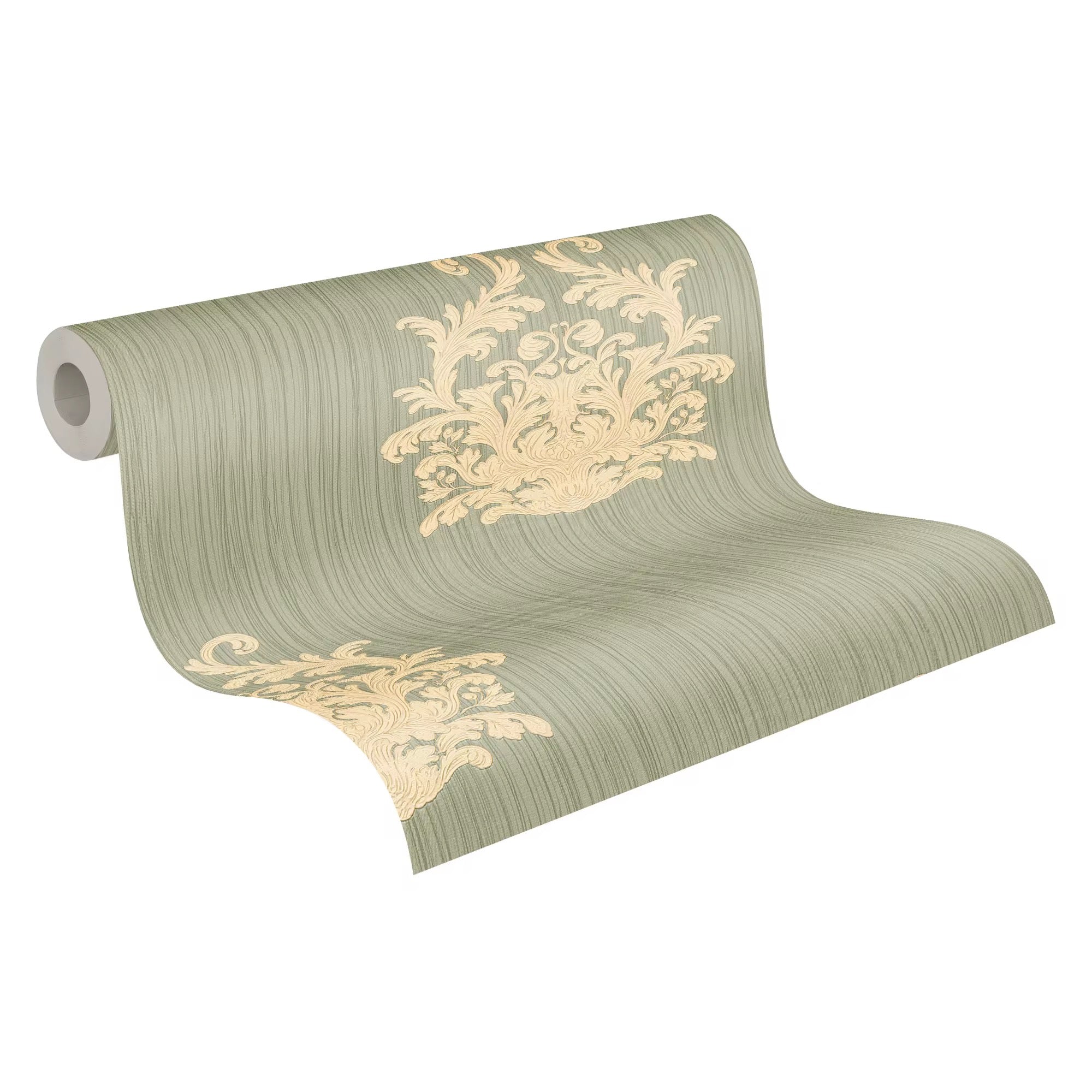 The Veridian Damask | Sage Gold Luxe