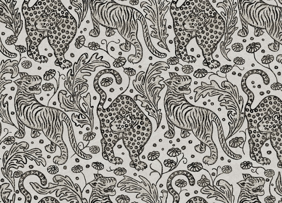 The Tiger Brocade | Graphite Luxe