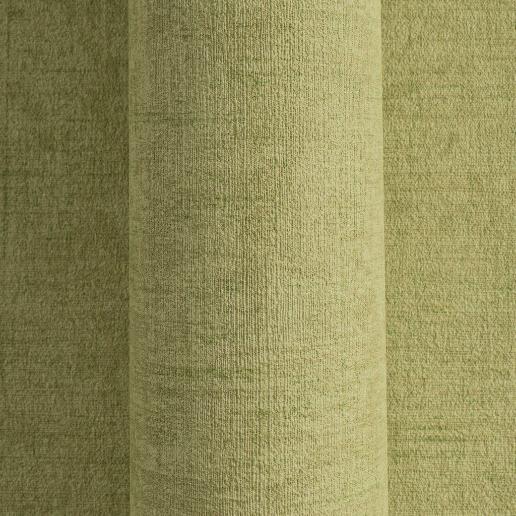 Detail of the plain weave surface of The Olive Loom | Moss Green Luxe