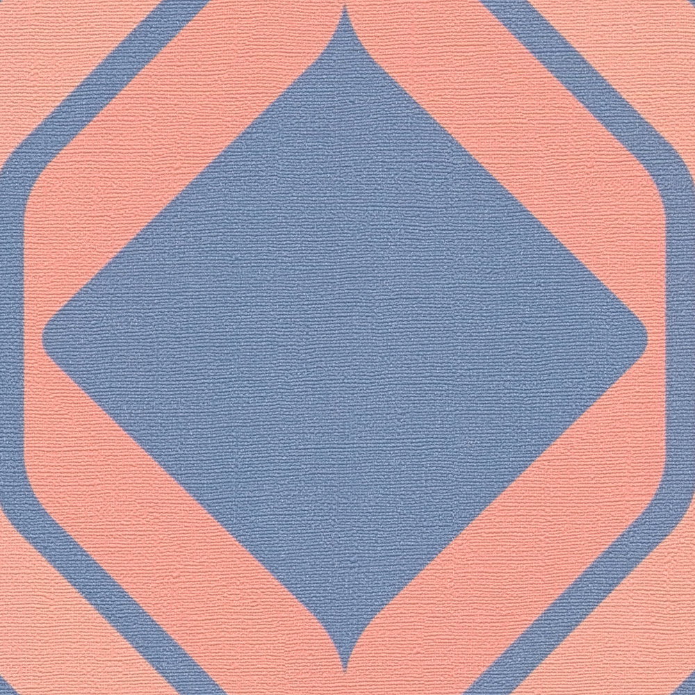 Close up of the surface texture of The Kilim Corridor | Azure & Blush Luxe in azure & blush