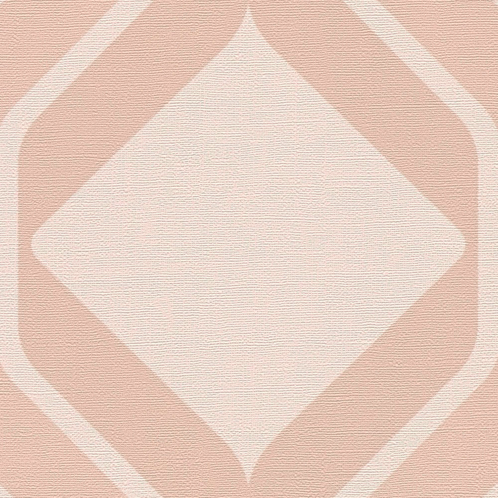Close up of the surface texture of The Lattice Passage | Warm Beige & Blush Luxe in warm beige & blush