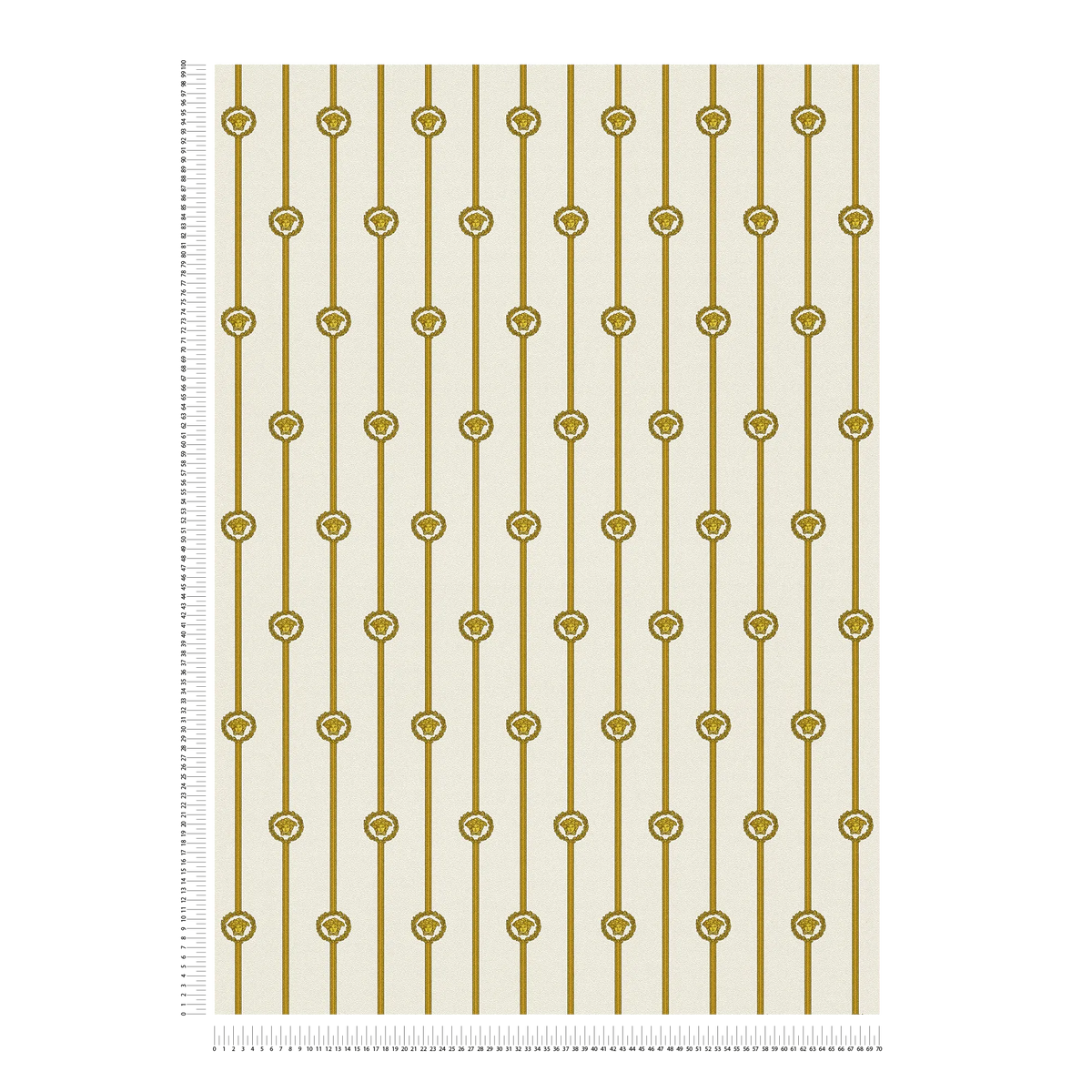 The Imperial Damask | Luminous White & Sun-Kissed Gold Luxe