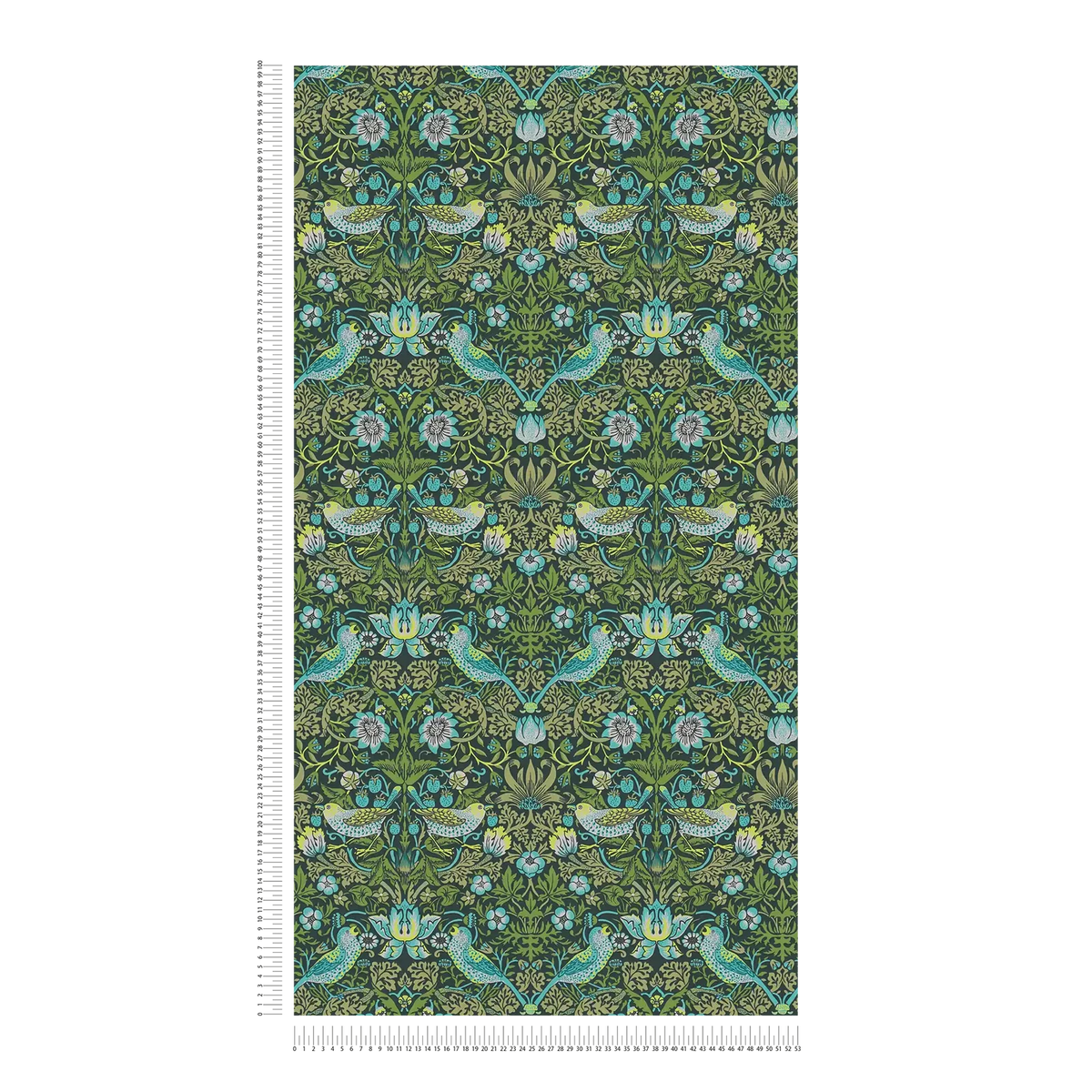 Full length view of the pattern drop of The Speedwell Arbour | Azure & Sage Luxe