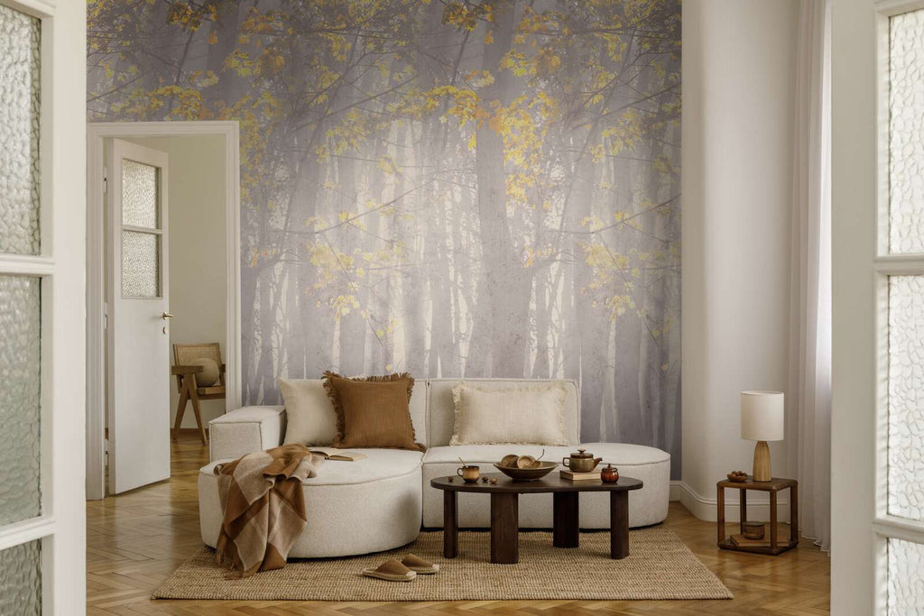 The Autumn Forest | Misty Grey & Sun-Kissed Gold Luxe