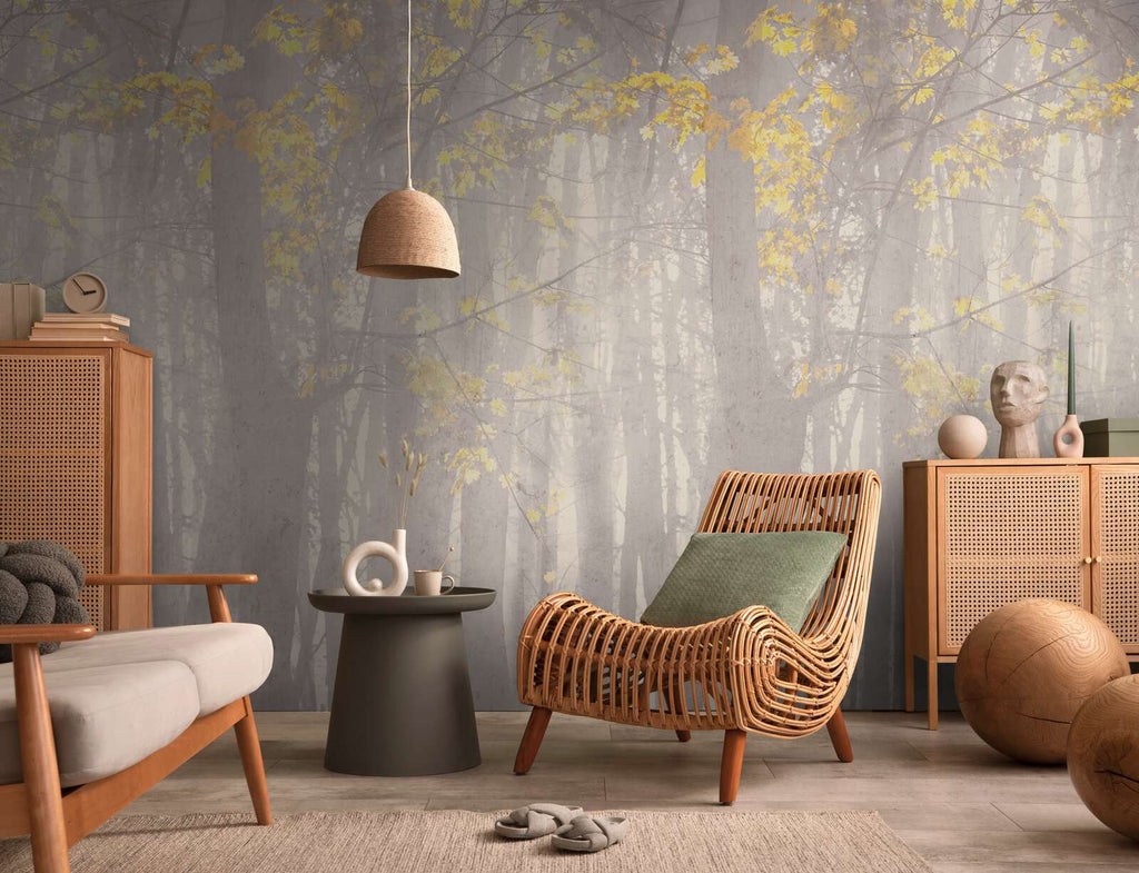 The Autumn Forest | Misty Grey & Sun-Kissed Gold Luxe
