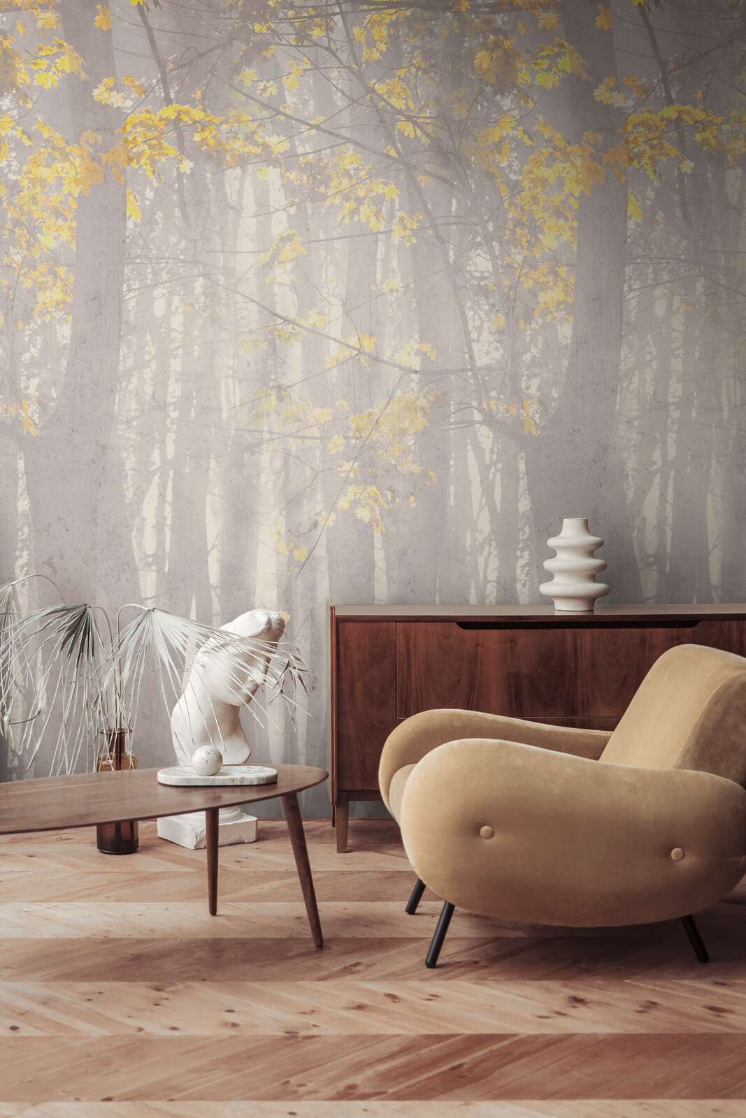 The Autumn Forest | Misty Grey & Sun-Kissed Gold Luxe
