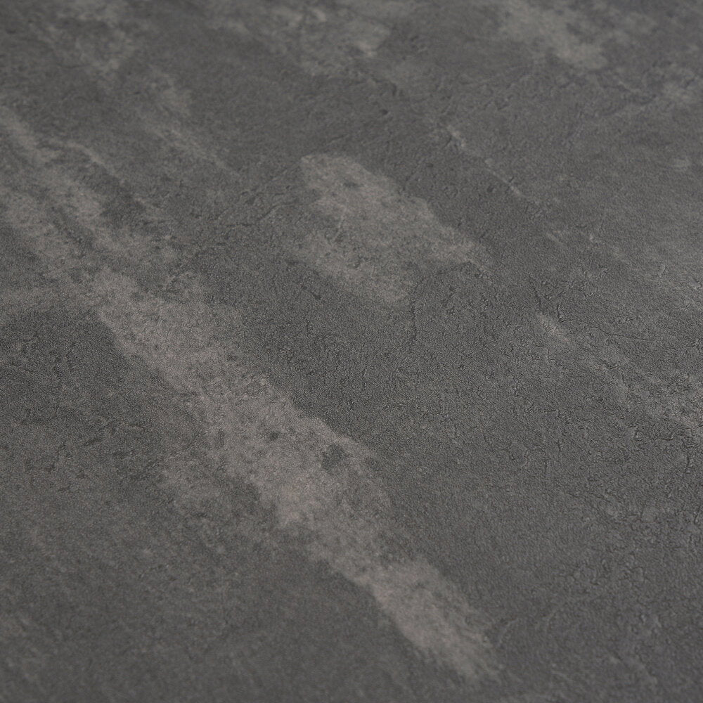 Close up of the cloudy charcoal and slate grey texture of The Basalt Foundry | Charcoal Slate Luxe