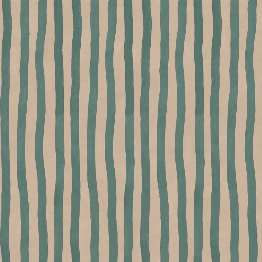 ARTIST'S STRIPE Wallpaper - Euphorbia & Alabaster — image 1