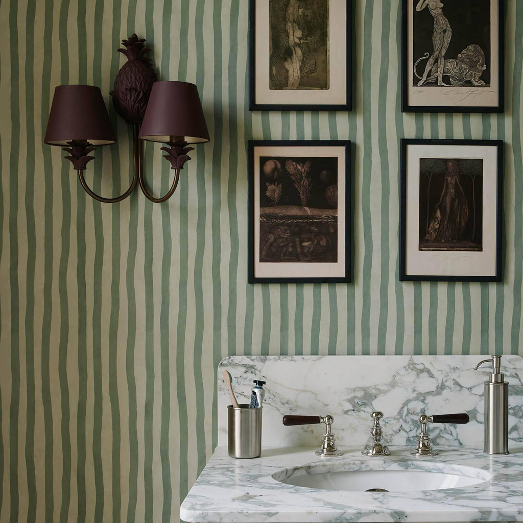 ARTIST'S STRIPE Wallpaper - Opal — image 3