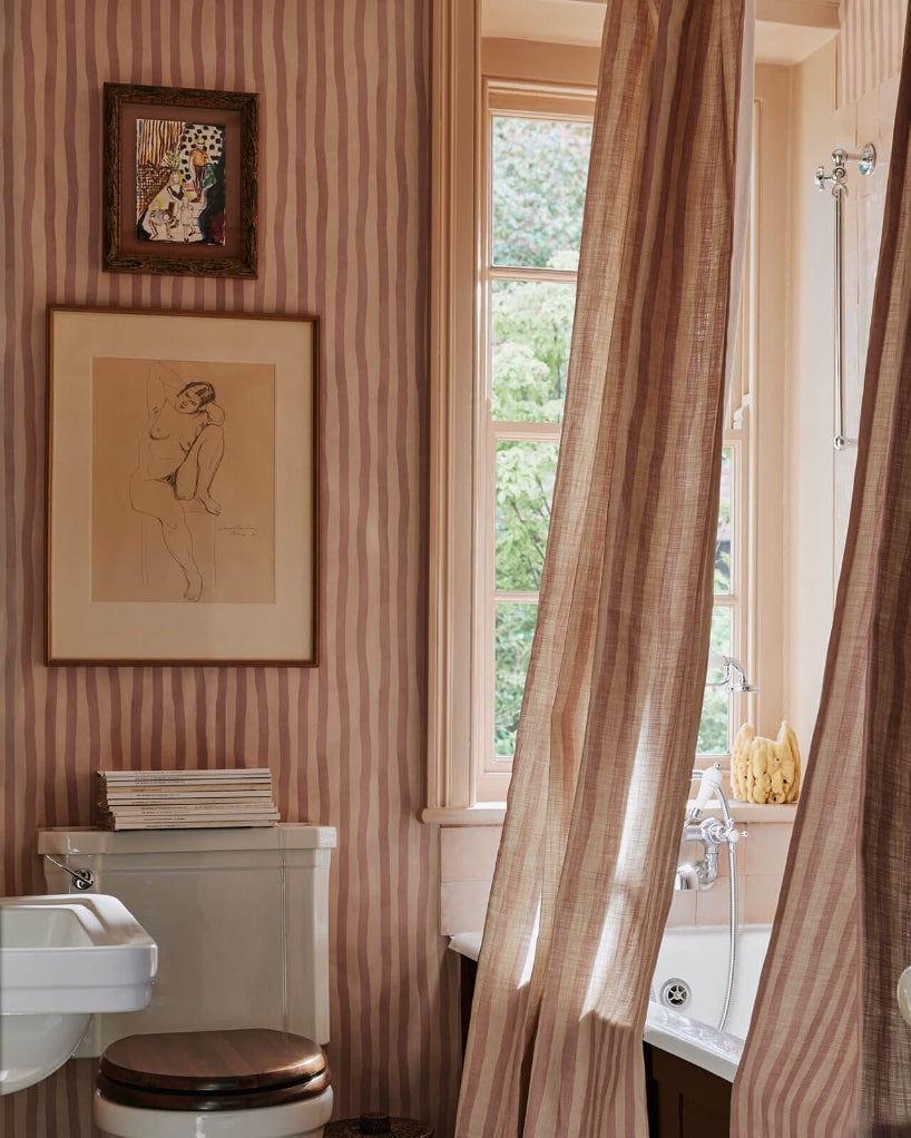 ARTIST'S STRIPE Wallpaper - Sakura & Astrantia — image 3