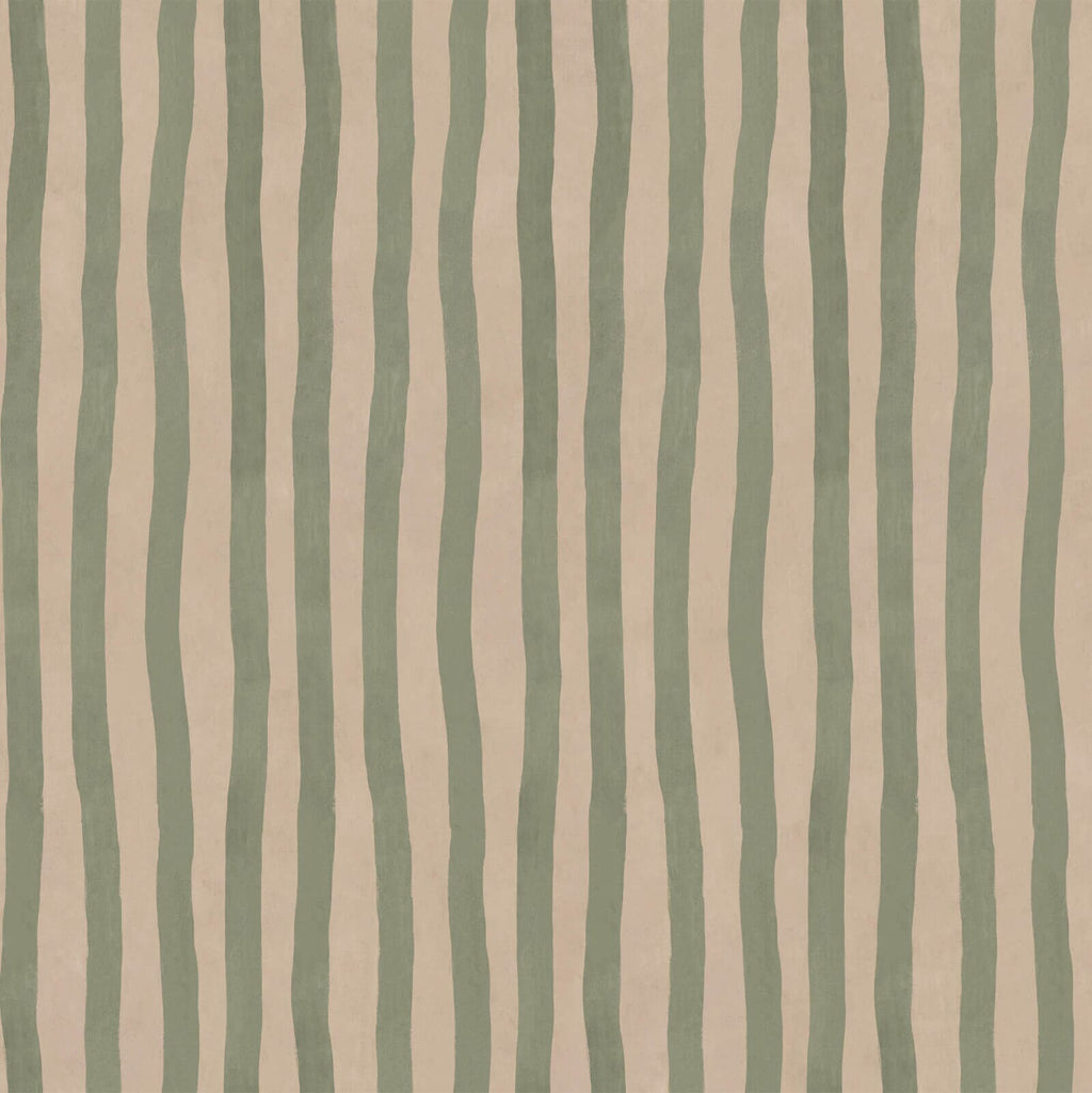 ARTIST'S STRIPE Wallpaper - Sap & Alabaster — image 1