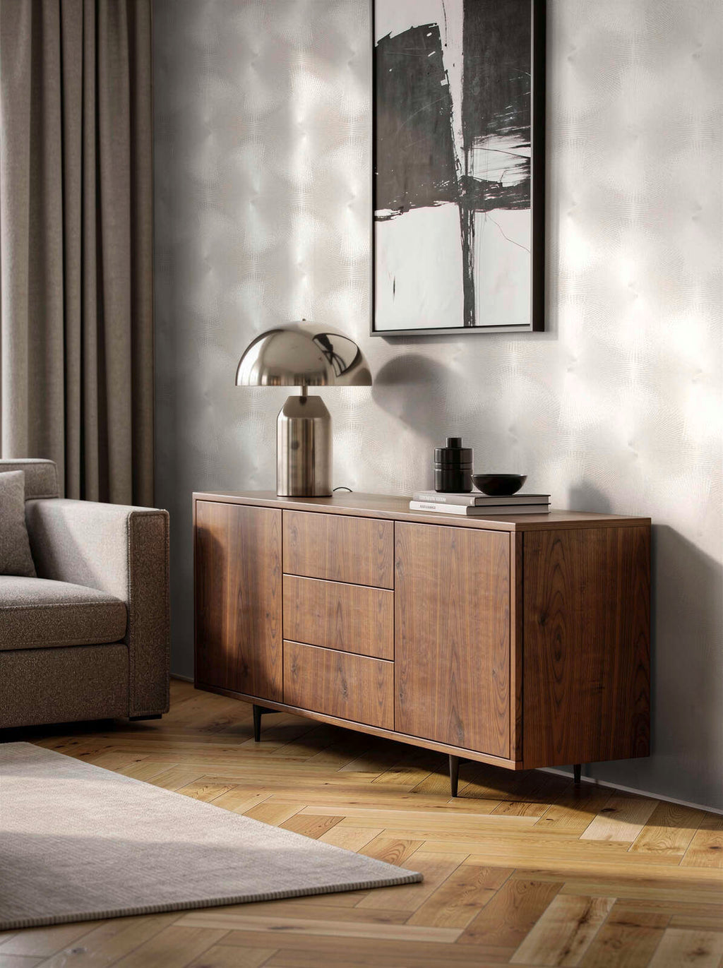 The Balsam Court | Smoked Grey & Luminous White Luxe