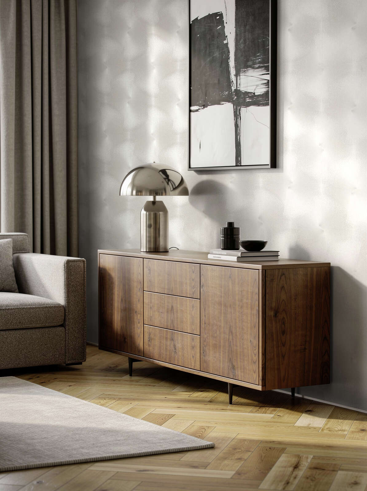 The Balsam Court | Smoked Grey & Luminous White Luxe