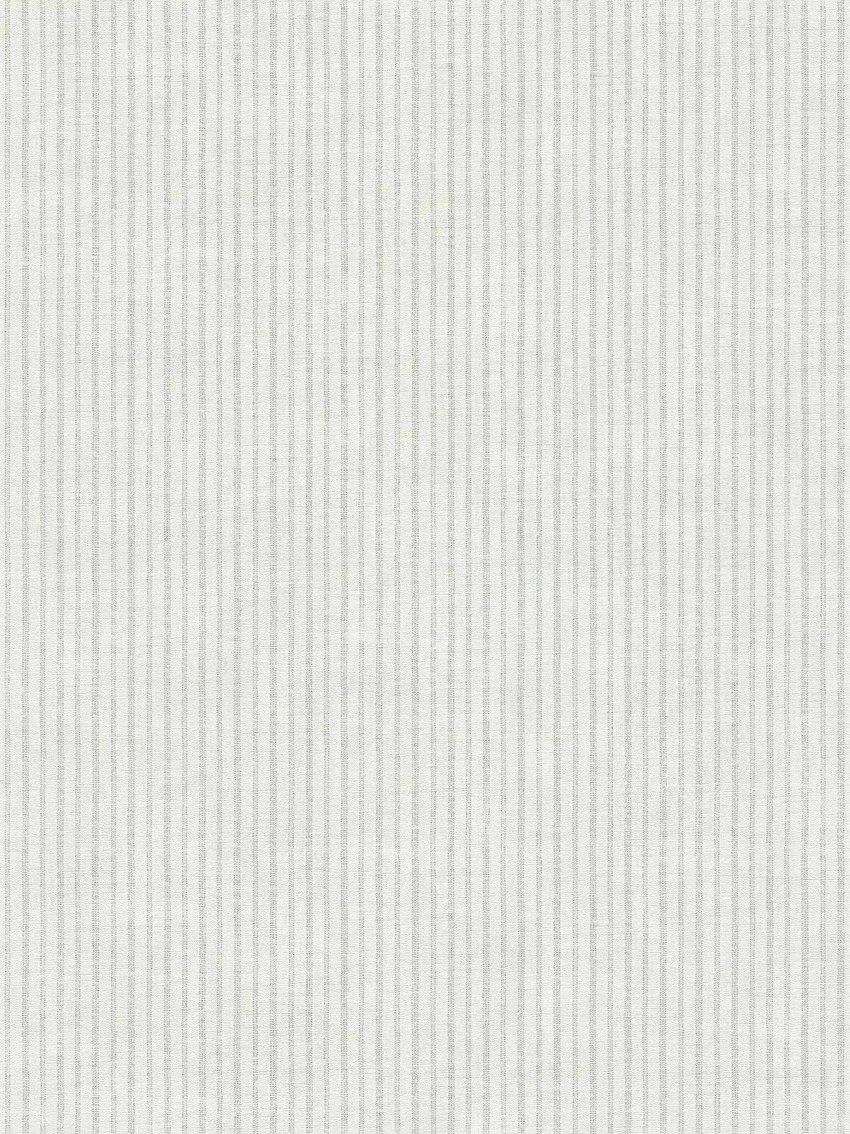 Flat view of the mist grey pinstripe pattern of The Hushed Pinstripe | Mist Grey Luxe
