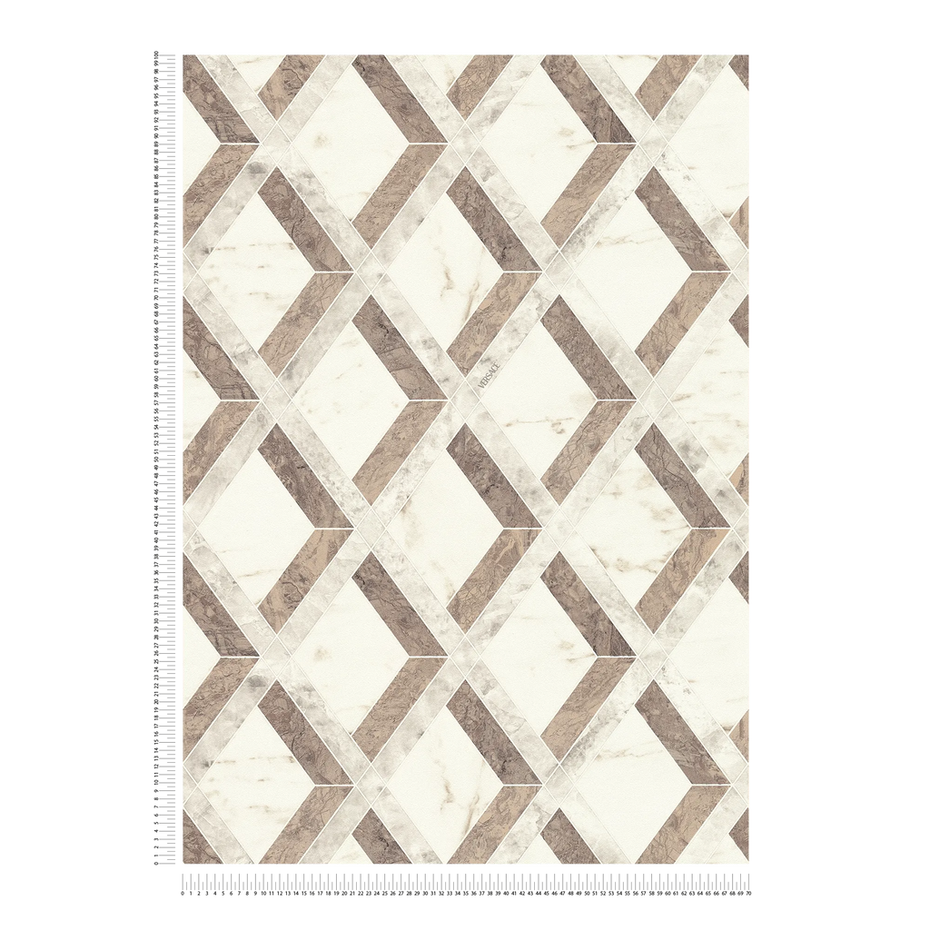 The Marble Lozenge | Earthy Brown & Smoked Grey Luxe
