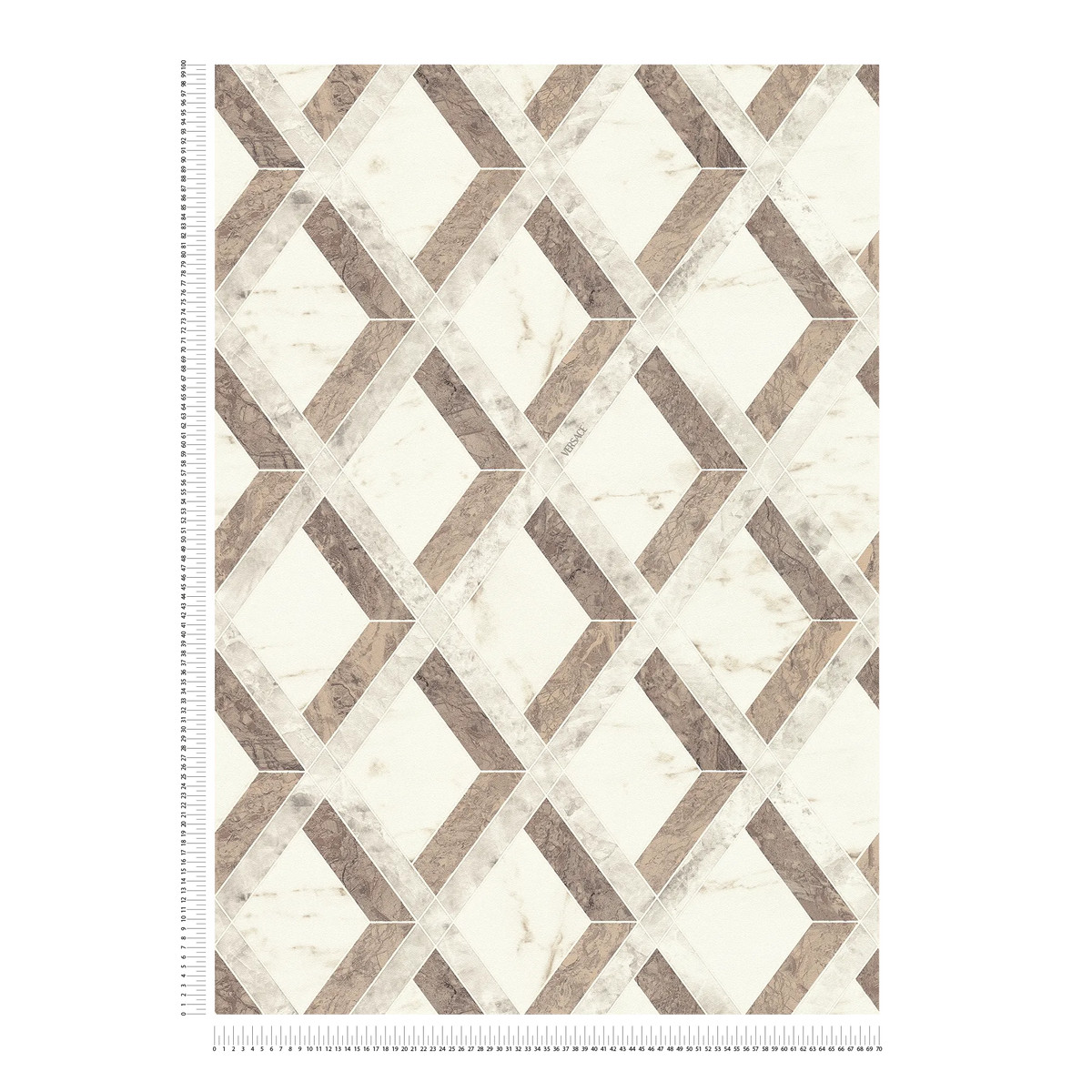 The Marble Lozenge | Earthy Brown & Smoked Grey Luxe