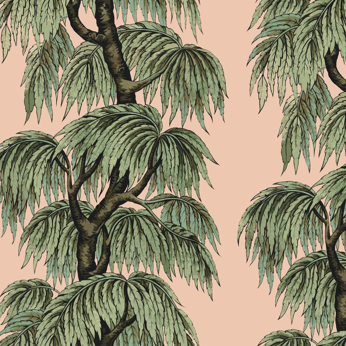 Babylon Wallpaper Blush / Willow — 1