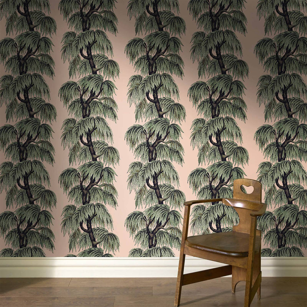 Babylon Wallpaper Blush / Willow — 2
