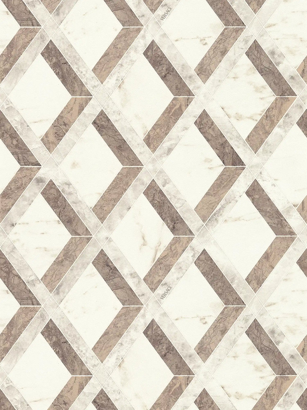 The Marble Lozenge | Earthy Brown & Smoked Grey Luxe