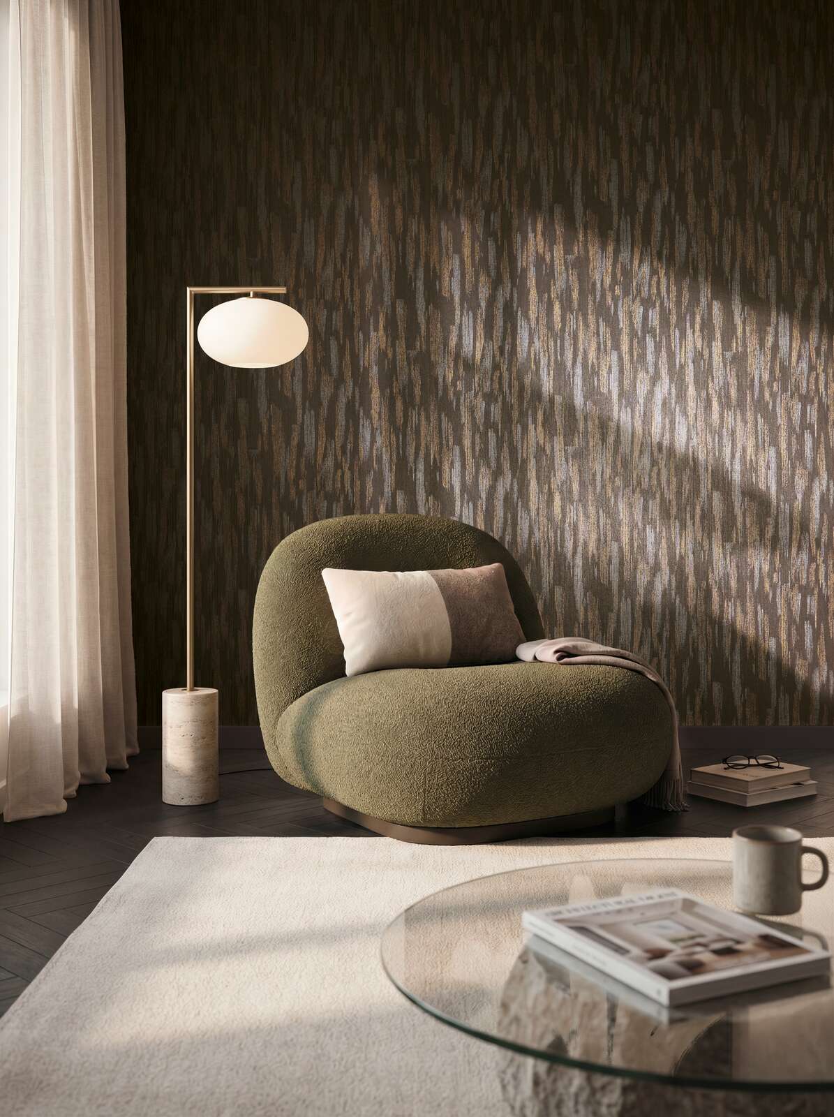 The Champagne Court | Earthy Brown & Smoked Grey Luxe