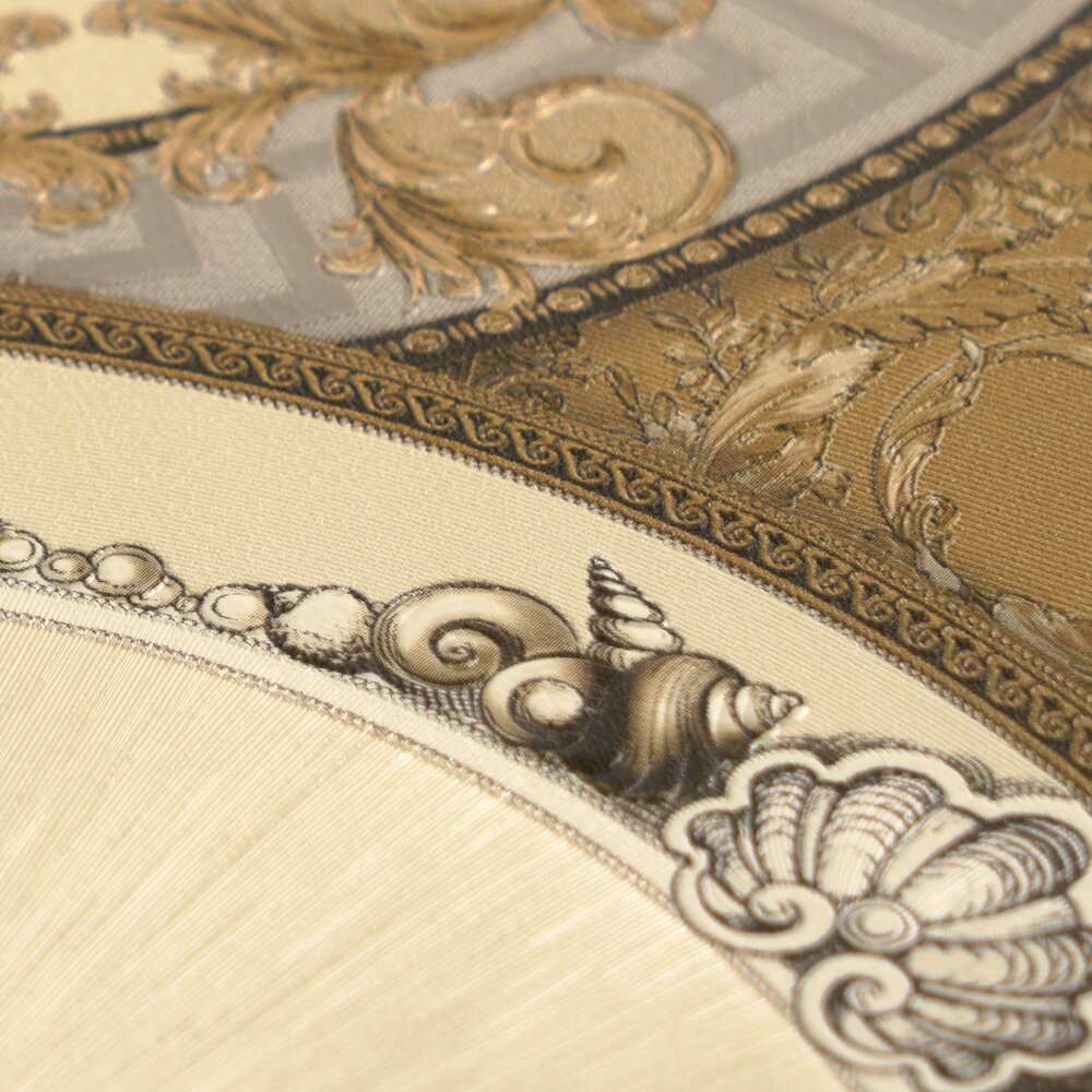The Filigree Medallion | Earthy Brown & Cream Luxe