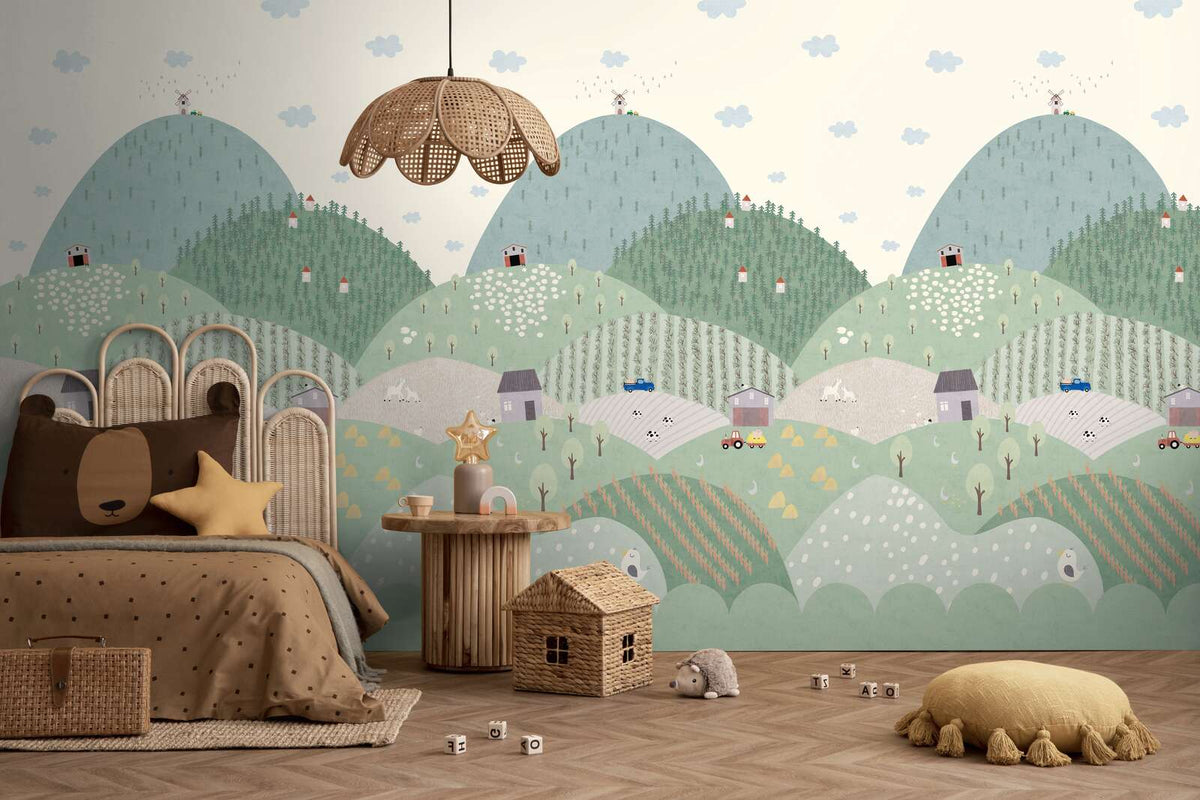 The Moss Carousel | Grey Green Nursery Luxe