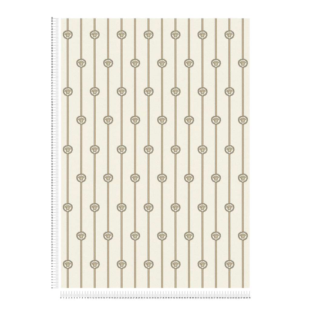 The Imperial Damask | Warm Beige & Luminous White Luxe