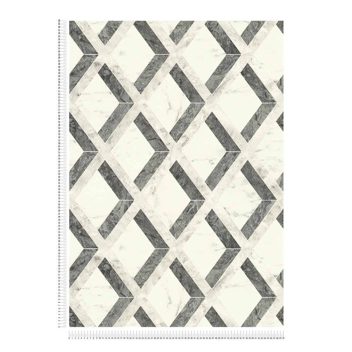The Marble Lozenge | Deep Black & Smoked Grey Luxe