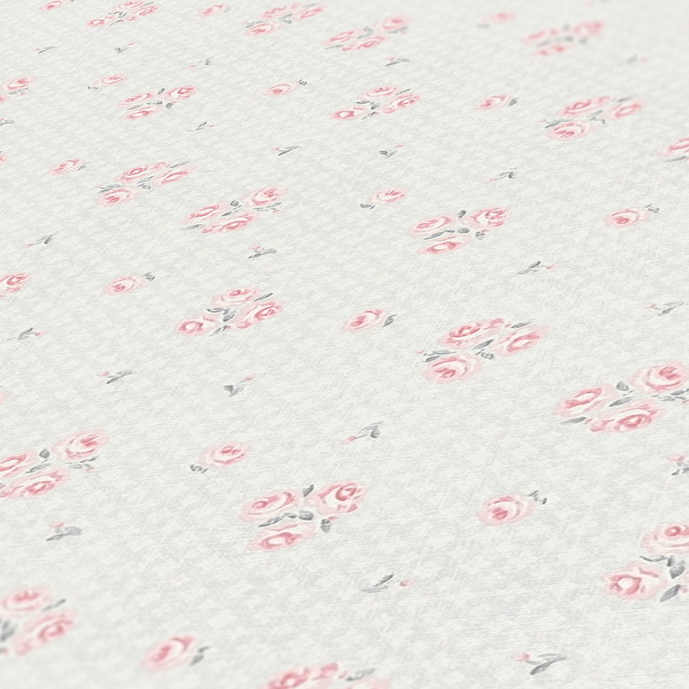 Close up of the surface texture of The Tansy Garden Room | Cream & Smoked Grey Luxe in cream & smoked grey