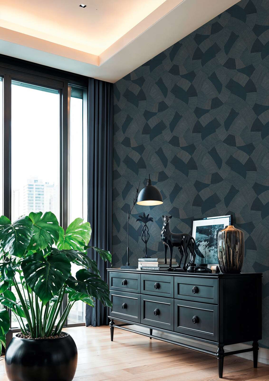 The Oak Belvedere | Azure & Smoked Grey Luxe