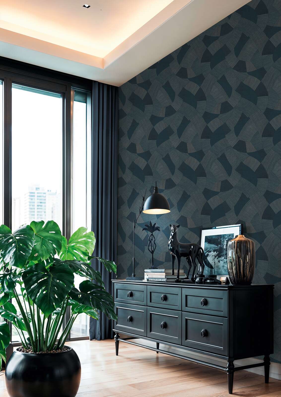 The Oak Belvedere | Azure & Smoked Grey Luxe