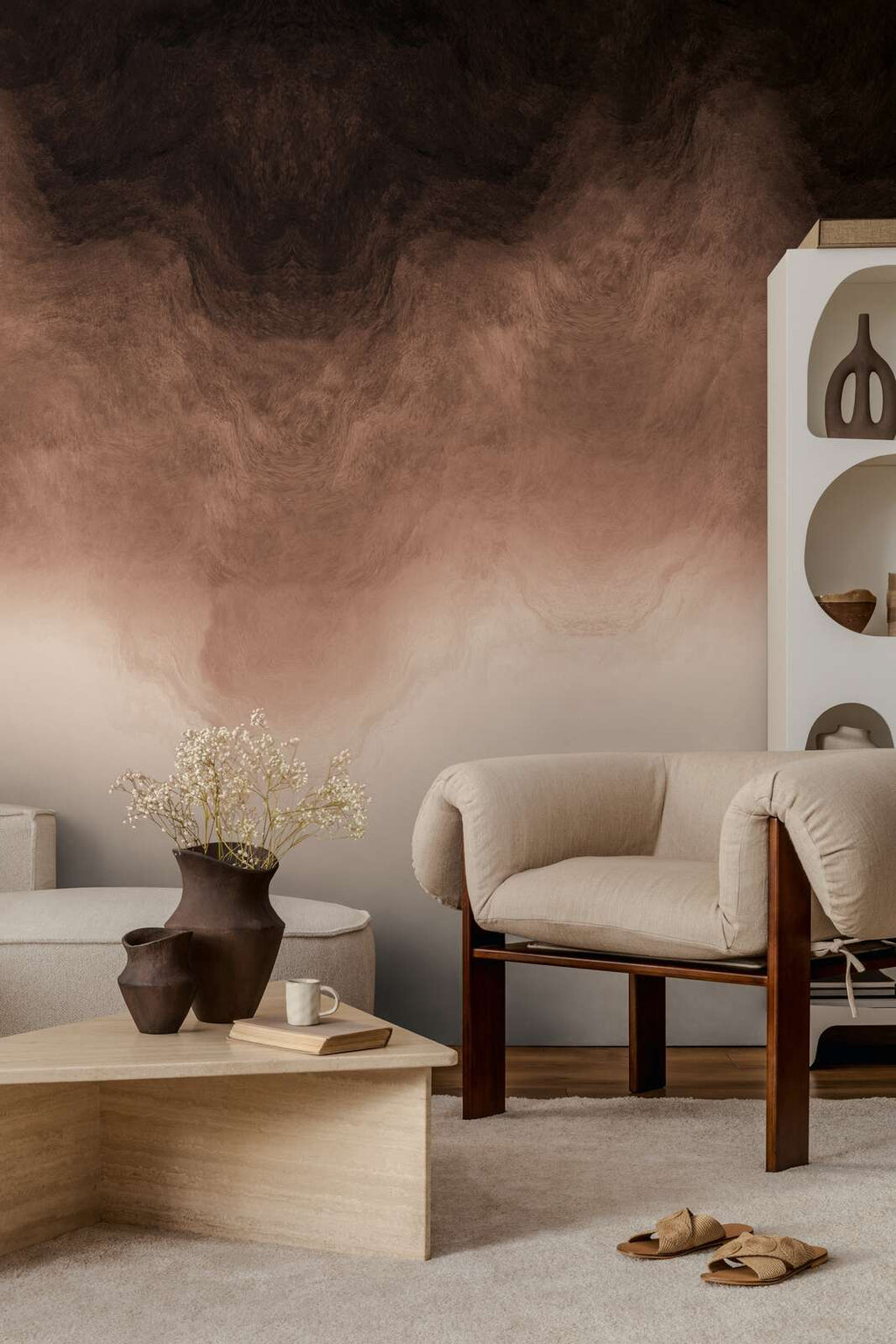 The Marl Hall | Deep Black & Earthy Brown Luxe