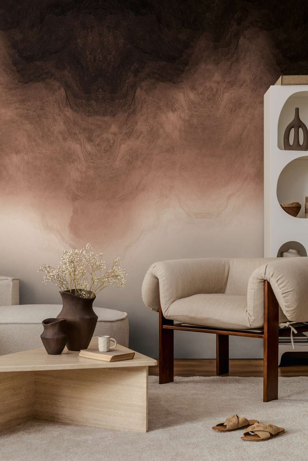 The Marl Hall | Deep Black & Earthy Brown Luxe