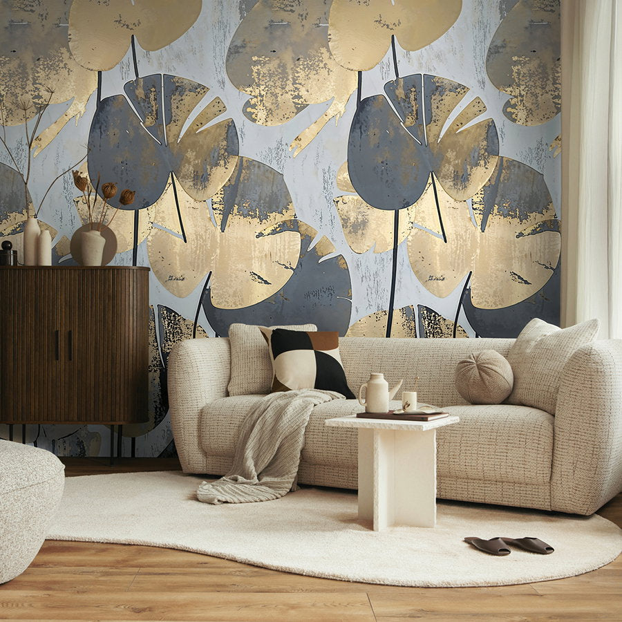 The Lotus Court | Warm Beige & Azure Luxe