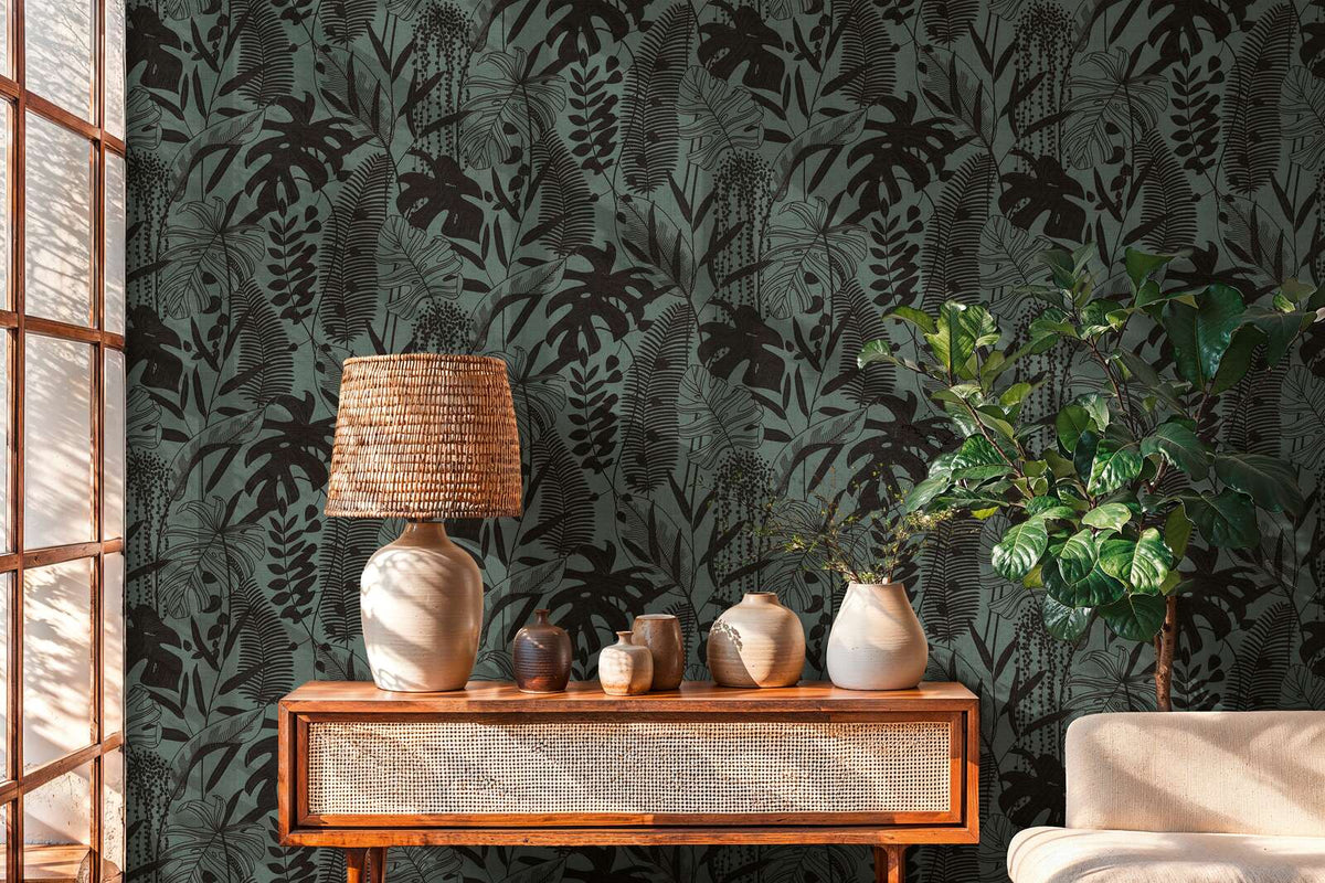 The Onyx Gazebo | Deep Black & Sage Luxe
