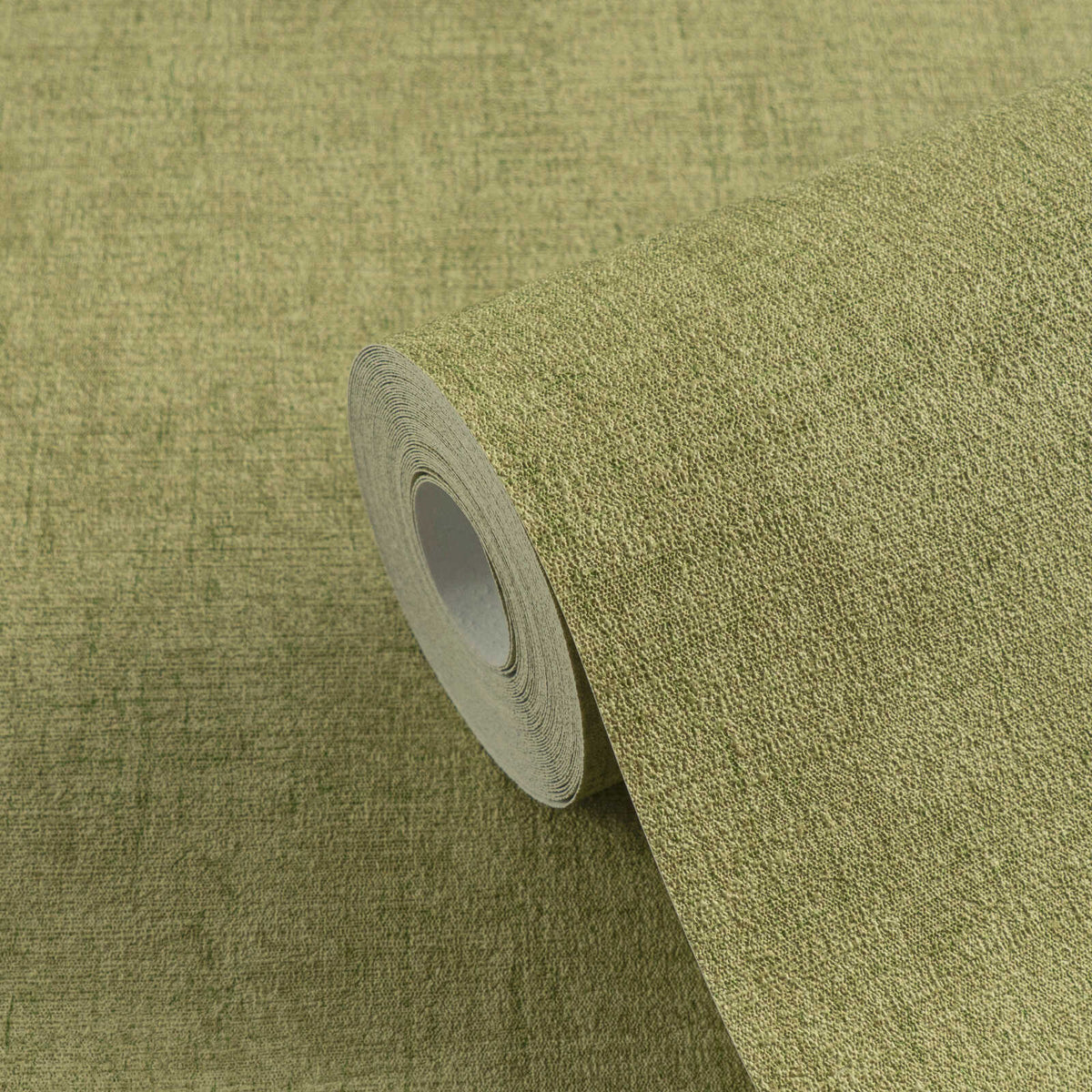 Roll of The Olive Loom | Moss Green Luxe partly unrolled showing the woven texture
