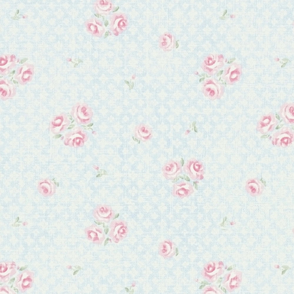 Detail of the design on The Lupin Conservatory | Azure & Blush Luxe, azure & blush colourway