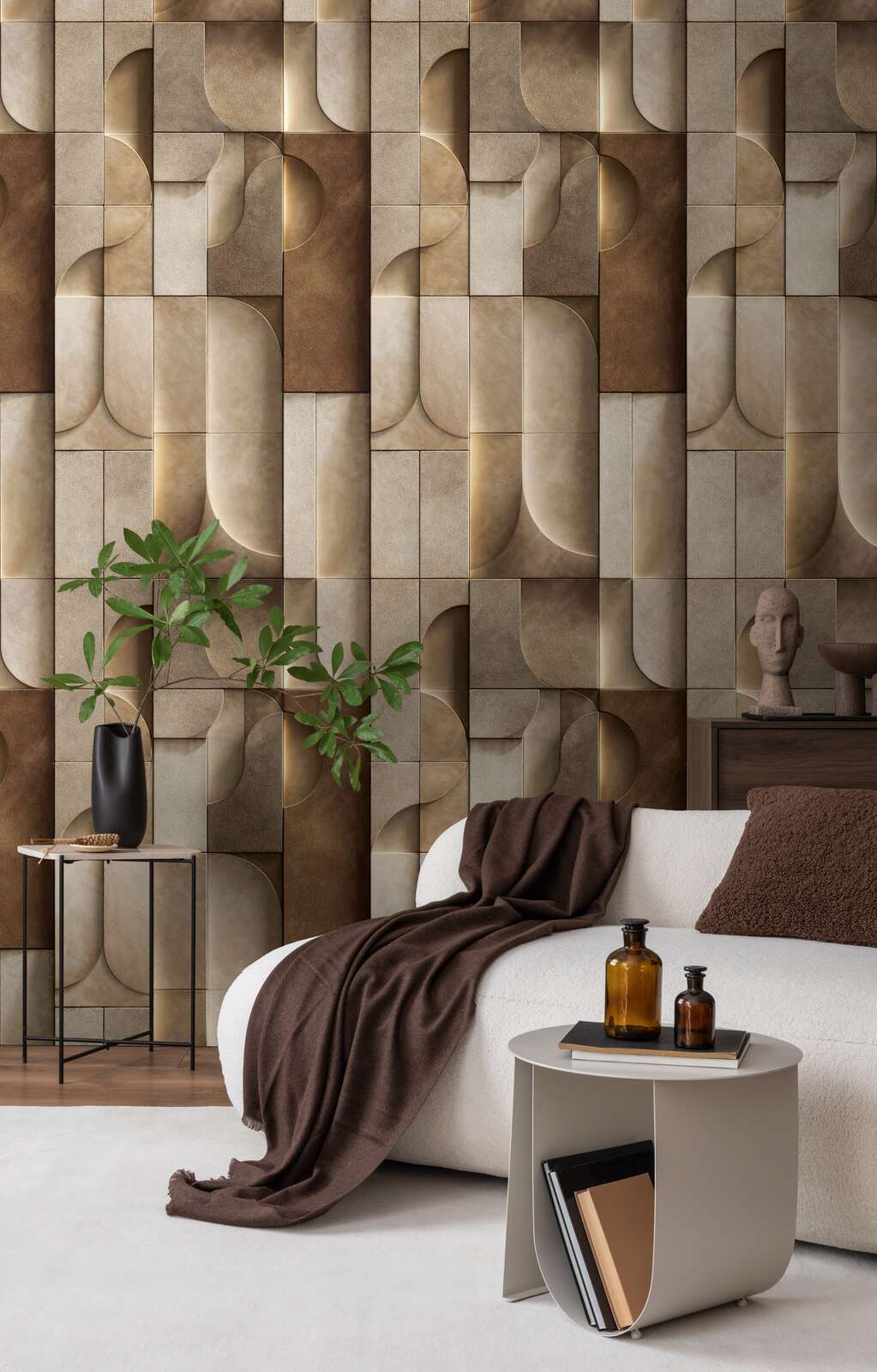 The Jade Archive | Cream Earthy Brown & Cream Luxe