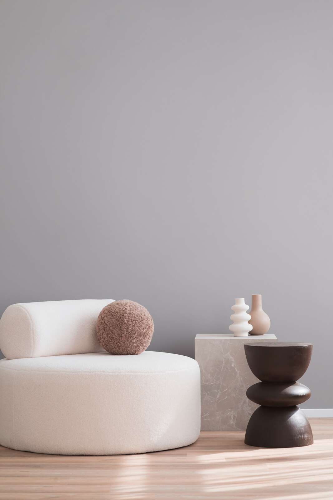 The Geometric Chevron | Platinum Monochromatic Luxe