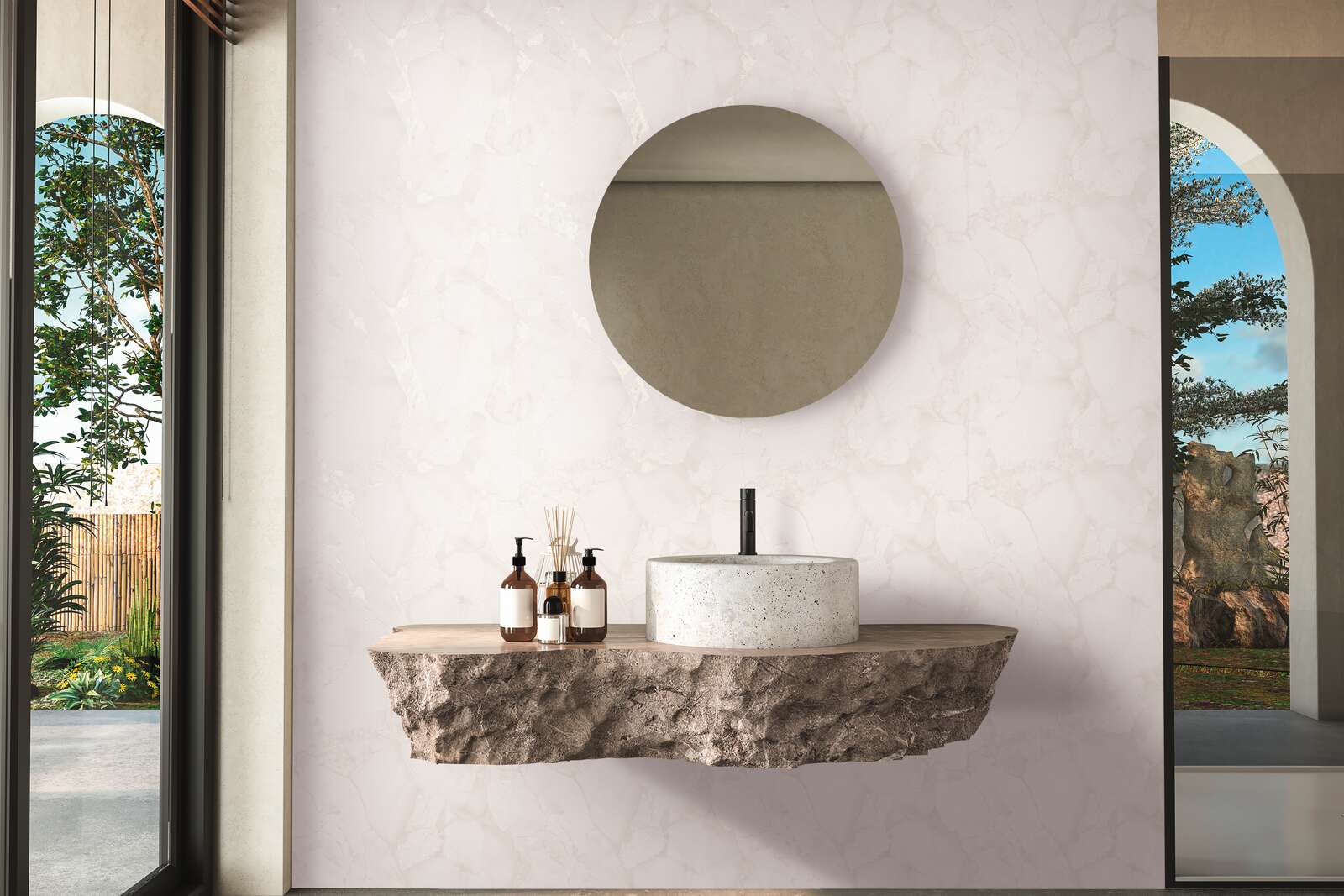 The Agate Sanctuary | Luminous White & Shimmering Silver Luxe