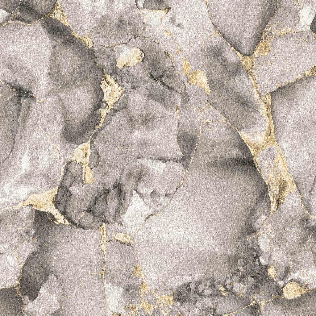 The Agate Sanctuary | Smoked Grey, Black & Metallic Gold Luxe