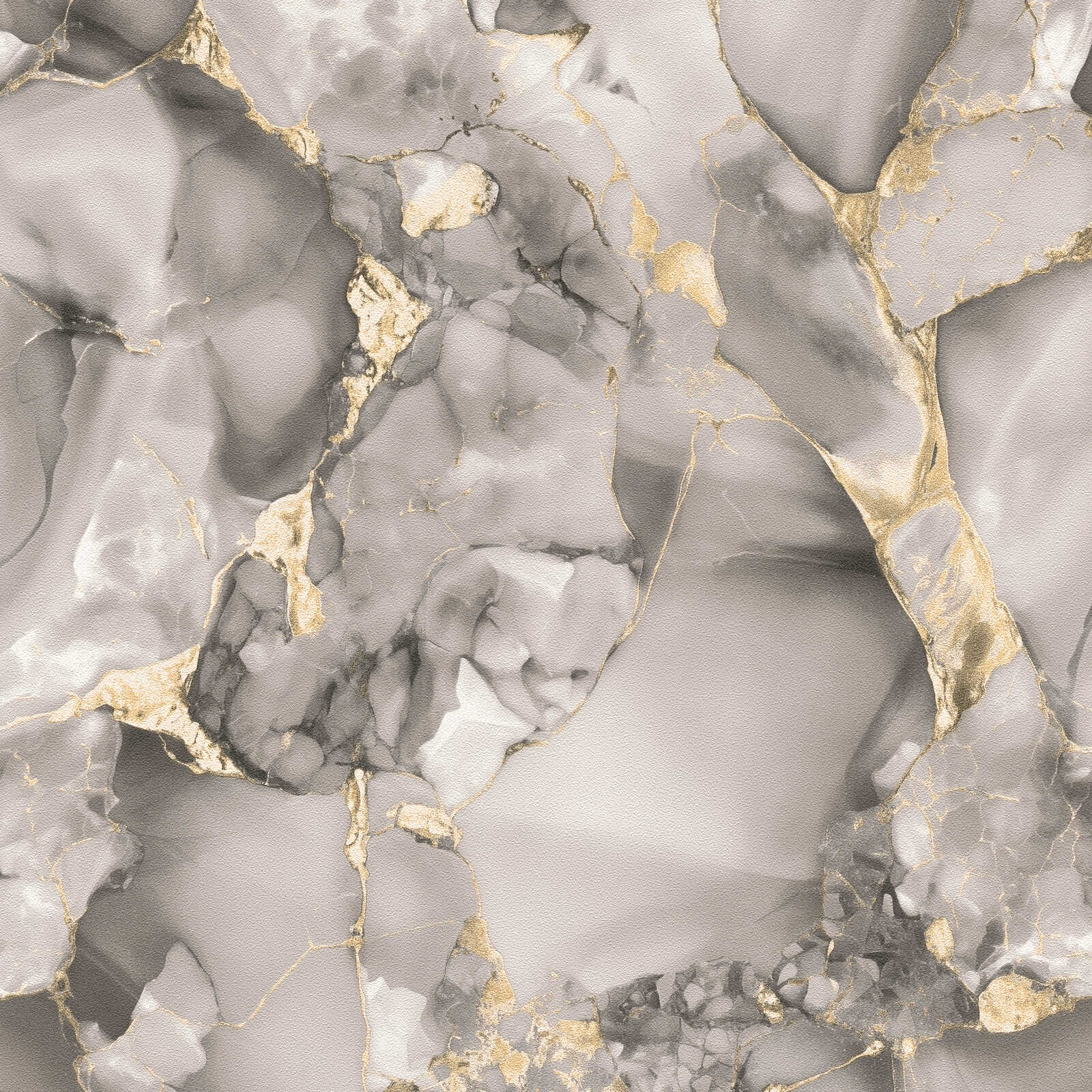 The Agate Sanctuary | Smoked Grey, Black & Metallic Gold Luxe