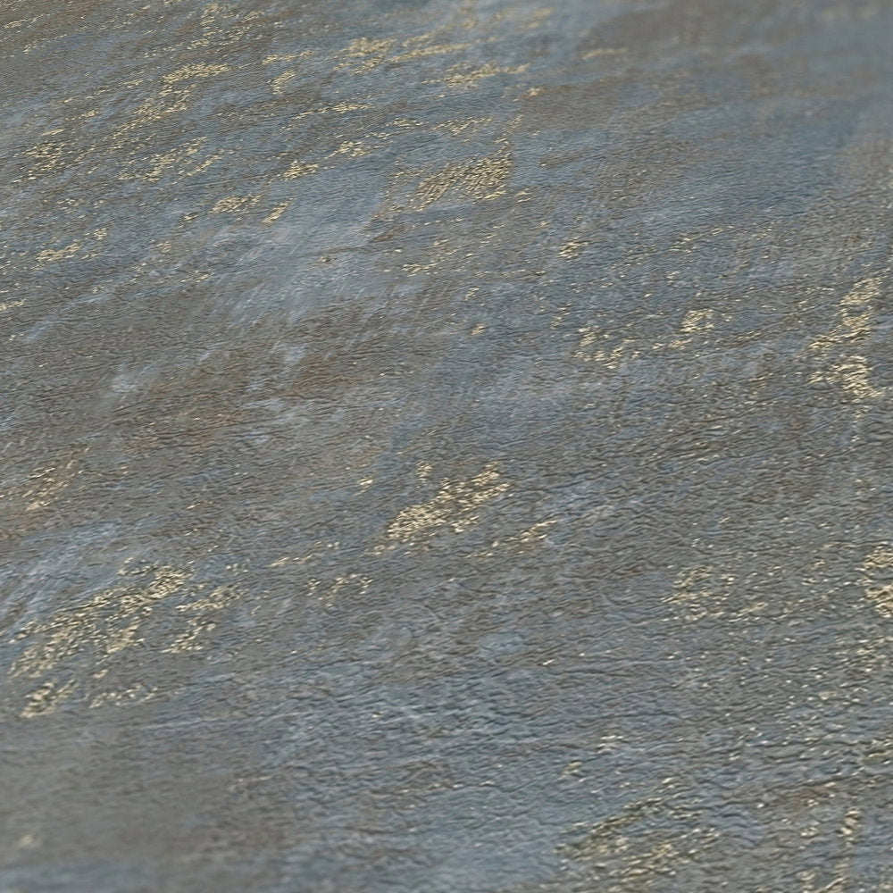 Close up of the surface texture of The Quatrefoil Loggia | Azure & Earthy Brown Luxe in azure & earthy brown