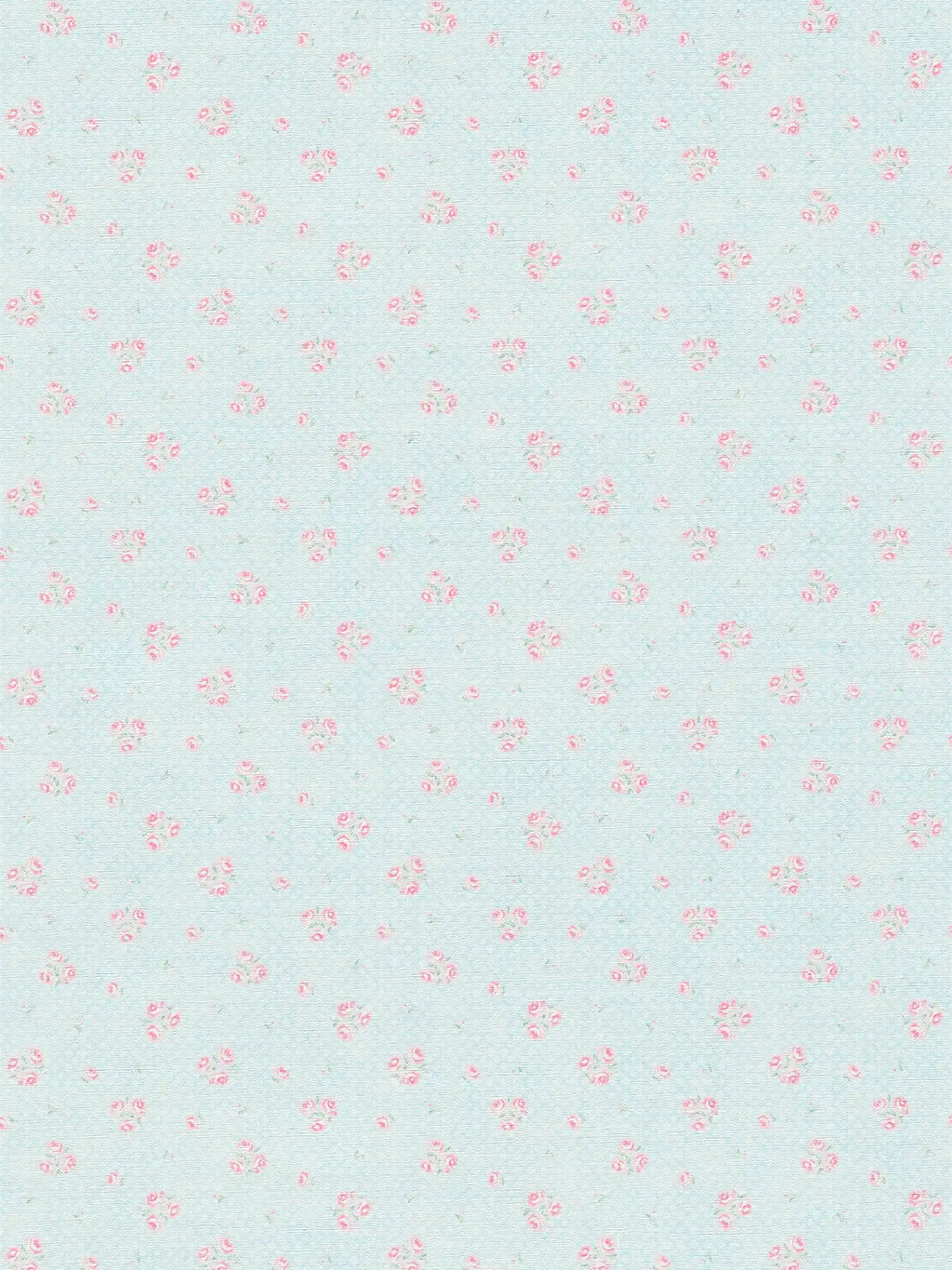 Flat view of the azure & blush pattern repeat of The Lupin Conservatory | Azure & Blush Luxe